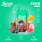 Bang Leader Stoll 200K 3 w 1 Jednorazowy waporyzator | 200 000 zaciągnięć | System przełączania smaków 3 w 1