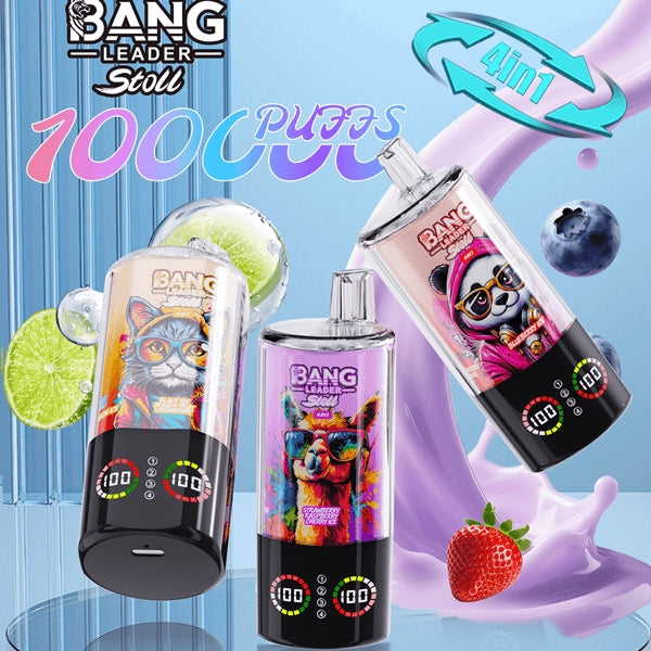 Bang Leader 100K 4-w-1 Jednorazowy waporyzator – Cztery przełączane smaki | 100 000 zaciągnięć | EKRAN LED