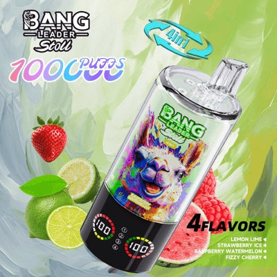 Bang Leader 100K 4-w-1 Jednorazowy waporyzator – Cztery przełączane smaki | 100 000 zaciągnięć | EKRAN LED