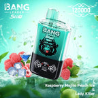 Bang Leader 120K o dwóch smakach | Magnetyczny przełącznik suwakowy | 120 000 zaciągnięć | Jednorazowy waporyzator Fresh Swap Technology - Blue Razz & Love 66