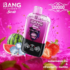 Bang Leader 120K o dwóch smakach | Magnetyczny przełącznik suwakowy | 120 000 zaciągnięć | Jednorazowy waporyzator Fresh Swap Technology - Blue Razz & Love 66