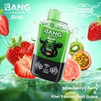 Bang Leader 120K o dwóch smakach | Magnetyczny przełącznik suwakowy | 120 000 zaciągnięć | Jednorazowy waporyzator Fresh Swap Technology - Blue Razz & Love 66