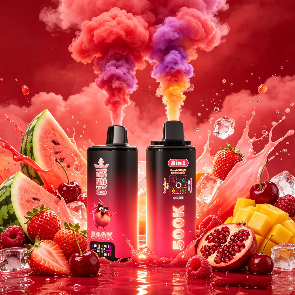 Bang King Vapen 8in1 500K Puff | Jednorazowy e‑papieros LCD USB‑C