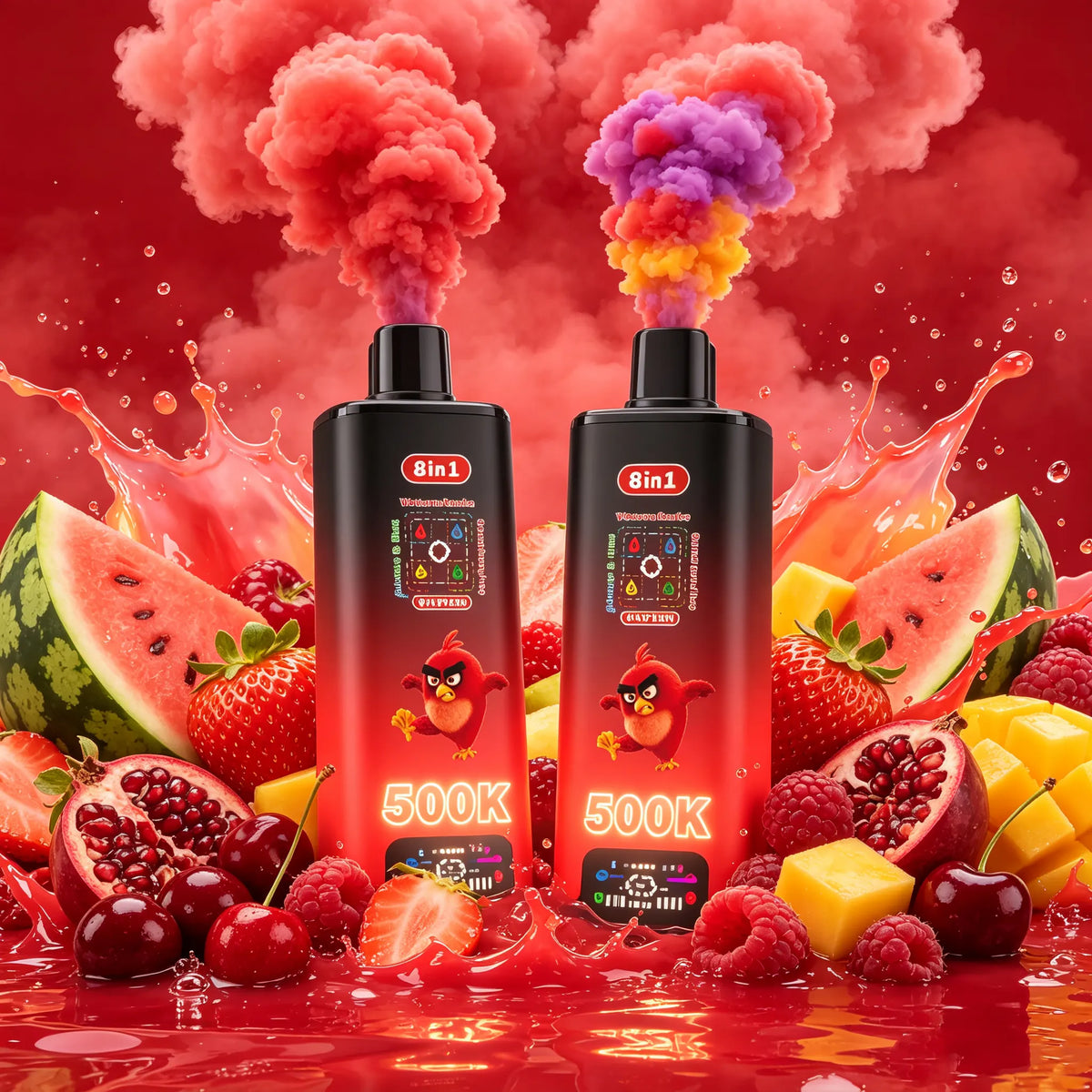 Bang King Vapen 8in1 500K Puff | Jednorazowy e‑papieros LCD USB‑C