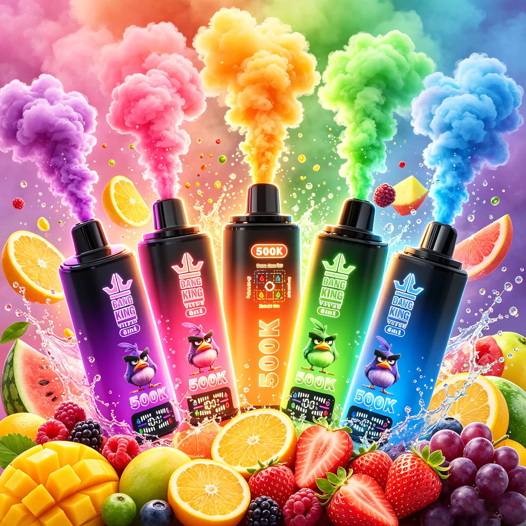 Bang King Vapen 8in1 500K Puff | Jednorazowy e‑papieros LCD USB‑C