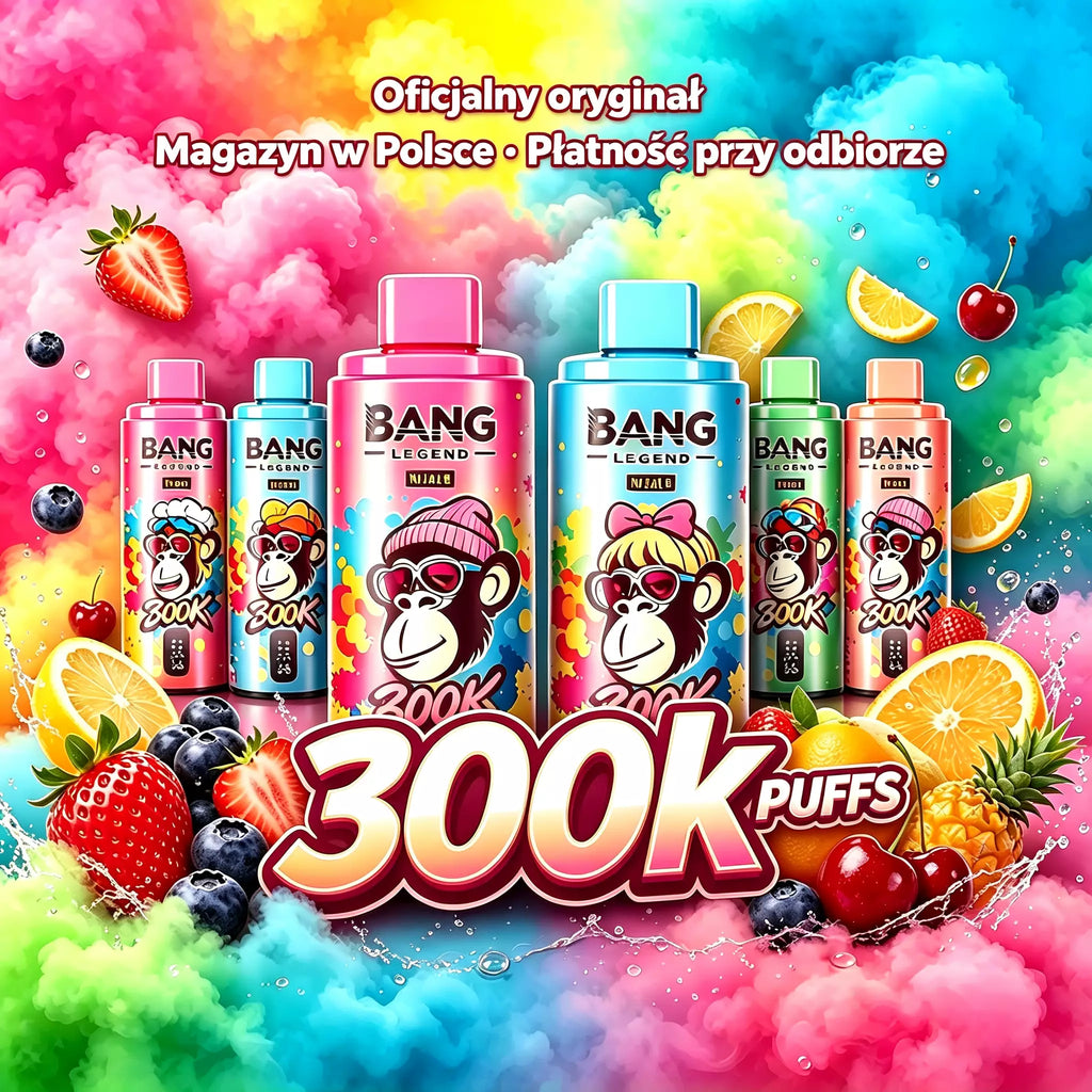 Bang Legend Geek 300K Jednorazowy waporyzator – Komora smakowa 8 w 1 | Do 300 000 zaciągnięć | Jednorazowy waporyzator z funkcją przełączania smaków